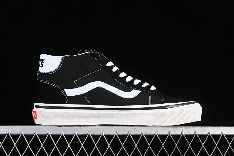 All categories Vans Vans series Vans Mid Vans China Vans Style 37 Anaheim black and white mid-top casual sneakers VN0A3MUOQF6